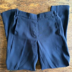NWOT J Crew navy trousers, size 00